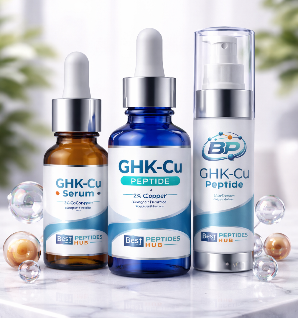 collection of peptide vials and serums