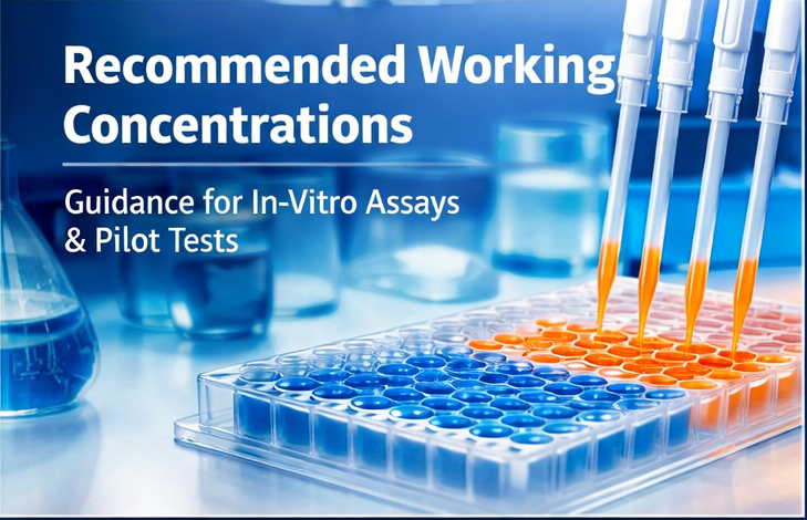 recommended working ranges