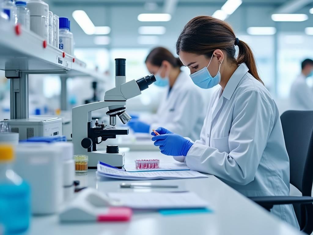 Researcher in laboratory